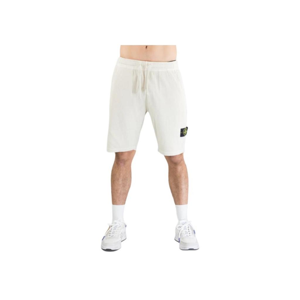 STONE ISLAND Shorts décontractés à cordon avec logo pour homme Shorts blancs K1S156200009S0060-V0195