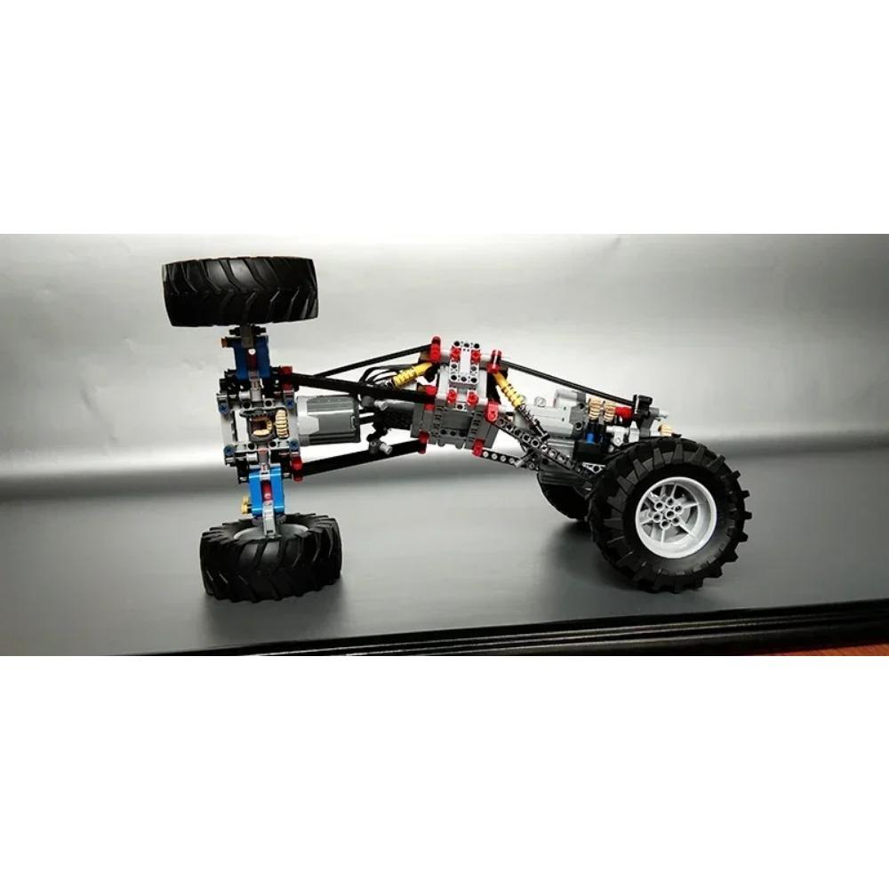 4WD RC Car Chassis Electric Drive Climbing Car Off-Road Technical with Suspension Shocks 8CH APP Remote Control MOC PF 8882 8878