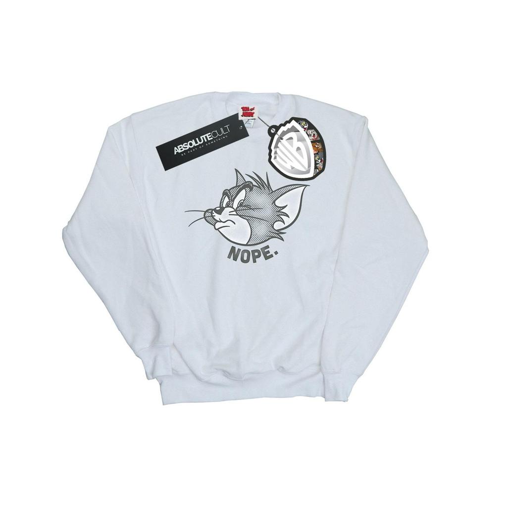 Tom And Jerry Mens Nope Face Sweatshirt