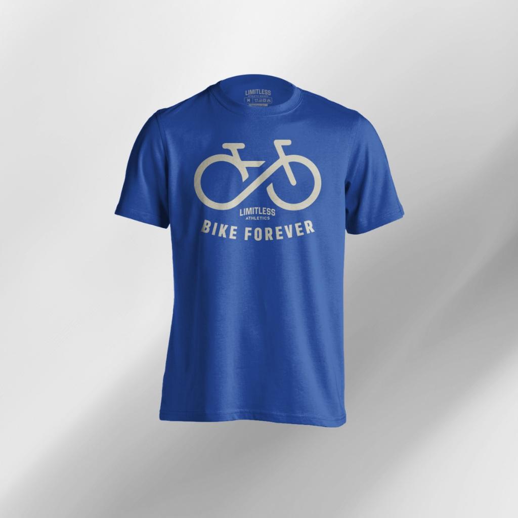 Bike Forever - Drifit Shirt Men's Activewear T-Shirt Cycling Biking MTB RB Mountain Road Gravel Eco Dry Fit