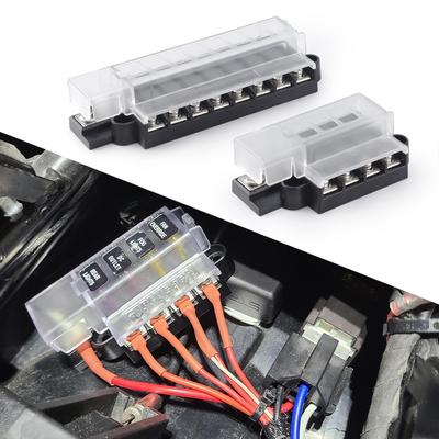 12v 24v Fuse Holder Accessory 4/8 Way Car Truck Circuit Fuse Box Circuit Breaker Blade Fuses 130 Degree Midival Fuse