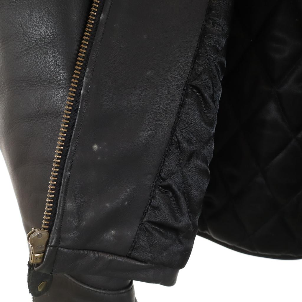 Harley Davidson Kurtka motocyklowa ze skóry naturalnej 36 czarna pojedyncza Męska Używana