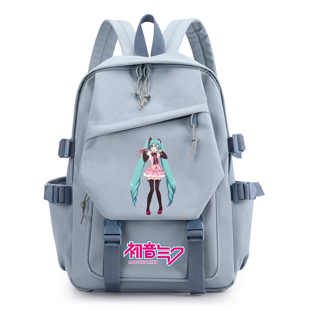 Anime Cartoon Hatsune Miku Printed Backpack for Teen Boy Gril Schoolbag Children Student Women Large Capacity Waterproof Travel Bag Kid Gift Mochila