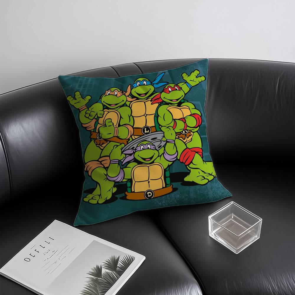 N-Ninja Movie T-Turtles Pillow Case Anti-dustmite Invisible Zipper Sofa Bed
