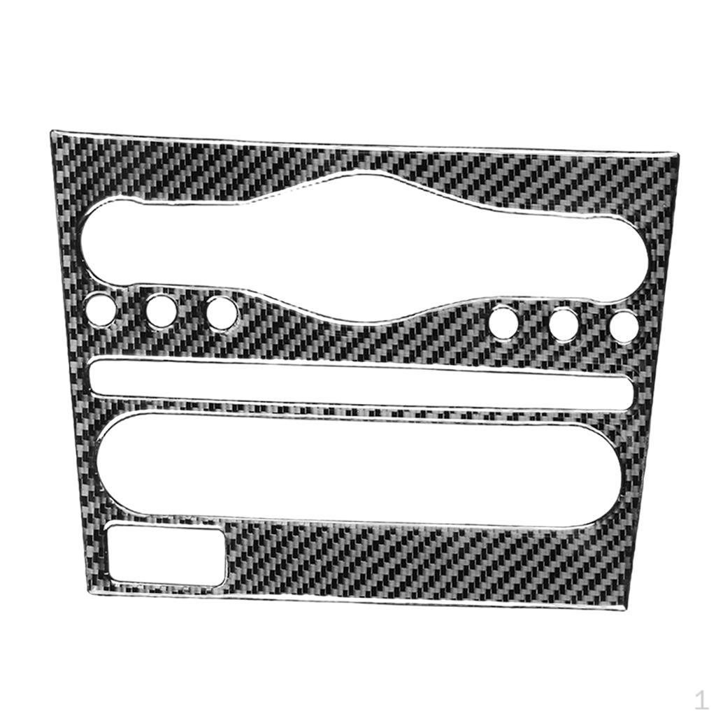 

Automotive Radio Console Panel Cover Trim, Carbon Fiber Accessory, Fit 37