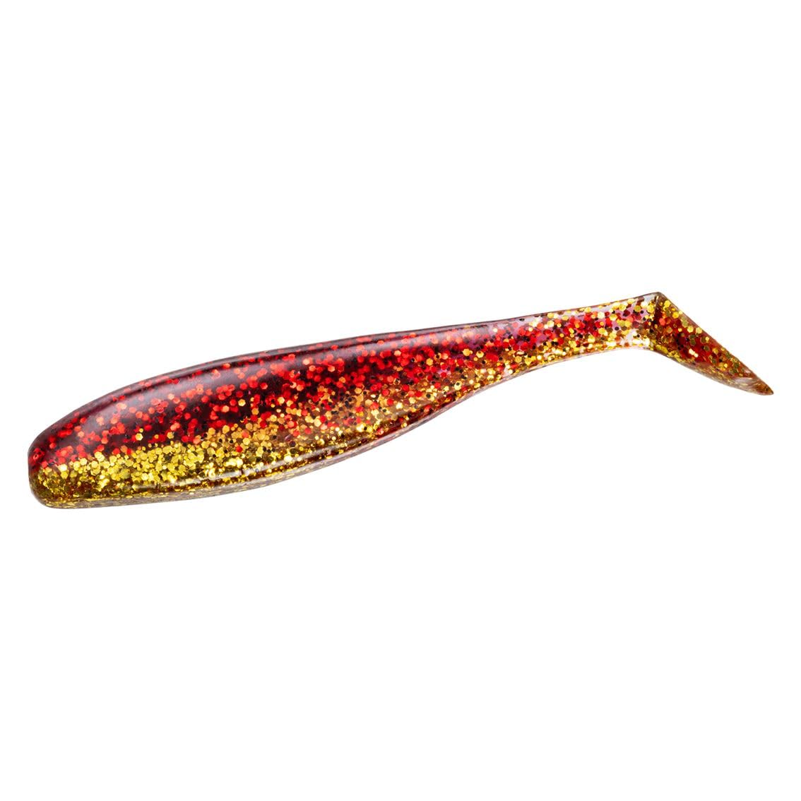 Daiwa Ricky Shad Red Gold Shad Tail Worm 3.5