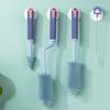 3Pcs/Set Bottle Brush Detachable Soft Liquid Silicone Head Infant Feeding Utensil Cleaner Non-Slip Handle Bottle Brush