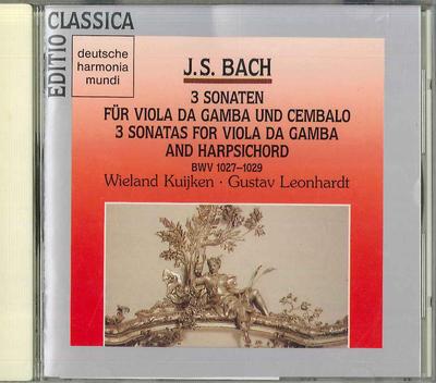 CD WIELAND KUIJKEN - Bach / Complete Viola Da Gamba Sona B20D36039 VICTOR Japan Classical Used