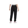 Nike Letter Lace High Waist Cuffed Casual Knit Sports Pants Women Pants Black FB8488-010