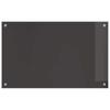 Kitchen Splashback 2 pcs Dark Grey 80 x 50 cm Tempered Glass