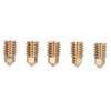 5Pcs 3D Printer Brass Nozzles Tight Connection Heat Resistant 500 Celsius  CHT Brass Nozzle for Bambu Lab