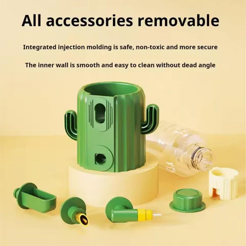 Bird drinking kettle Cactus shape pet drinking kettle easy to install and disassemble and clean bird drinking kettle pet supplie
