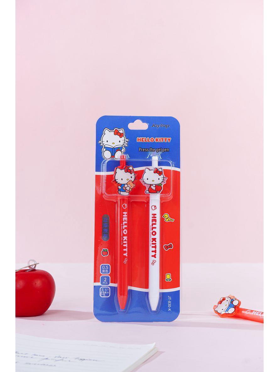 Yue Mu Hello Kitty Smooth Quick-Dry Pens - 2 Pack 0.5mm