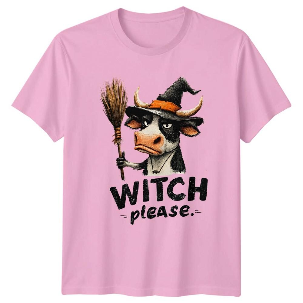 Witch Please TShirt Funny Cow Halloween Gift For Him And Her
