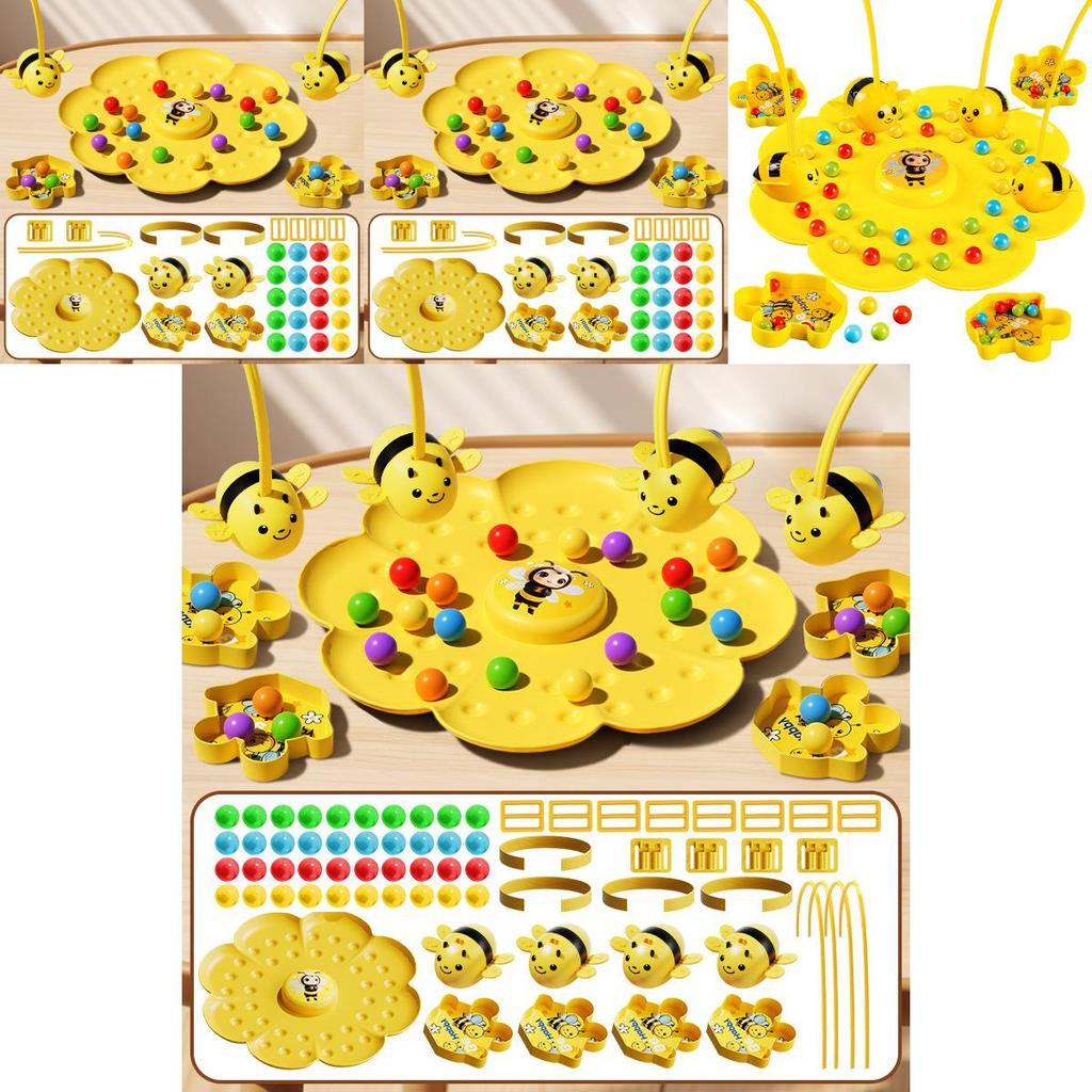 Small Bee Magnetic Bead Indoor Game For Kids Cognitive Skills And Parent Child Bonding