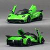 1:32 Scale Huayra R GT3-RS Sports Car Model Toy Sound Light Pull Back Doors Opened Racing Cars Models Hobby Ornaments Gifts