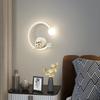 Cartoon-Hintergrund-Wand-LED-Leuchten Moderne minimalistische Astronaut Schlafzimmer Nachttischlampen für Zimmer Kinder Haushaltsgeräte