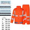 UOSU Verkehrsdienst Reflektierender Regenanzug