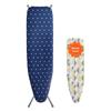 Ironing Board with Bottom Storage Tray, Thickened 4 Layers Iron Board with Heat Resistant Cover and 100% Cotton Cover, 10 Adjustable Heights Ironing