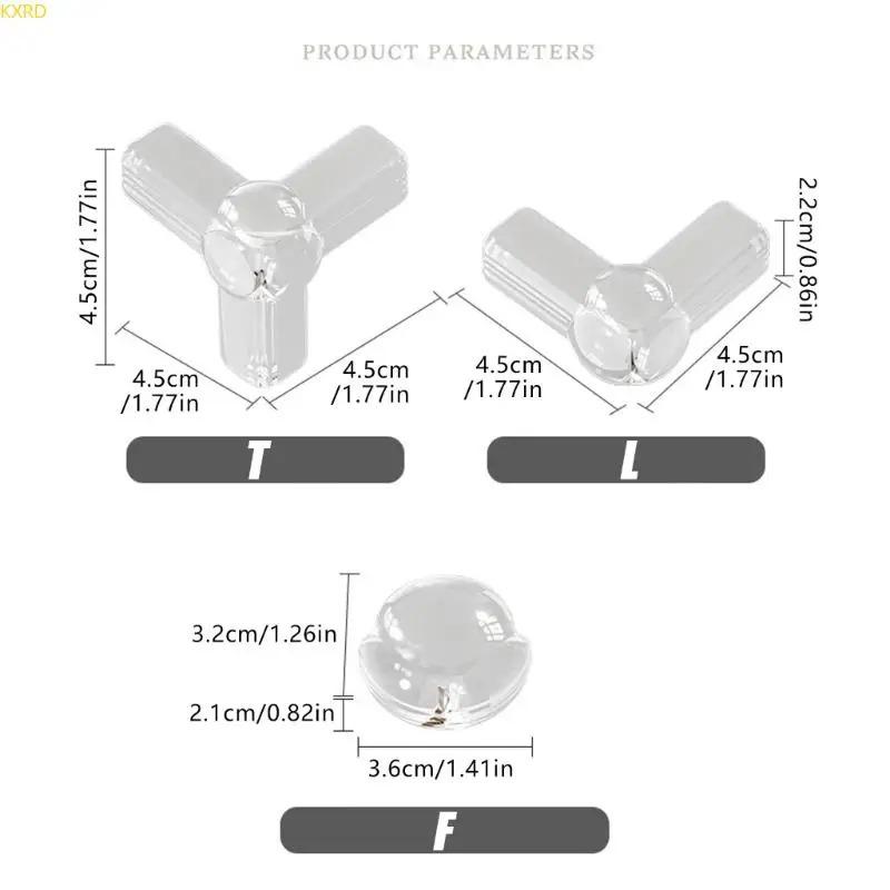 4PCS Furniture Edge & Corner Protectors - Flexible PVC Cushioning Guards, Ideal for Nursery & Home Safety (Side Table Compatible