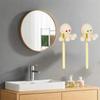 2Pcs Wall Mounted Octopus Toothbrush Organizer Plastic Toothbrush Storage Rack  for Household