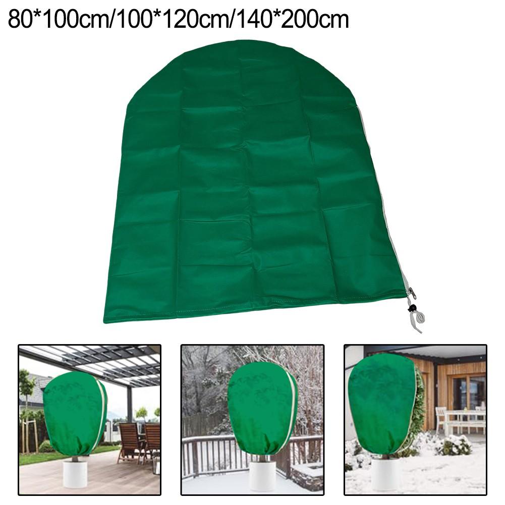 Winter Protection Cover for Potted For Plants with Adjustable Drawstring