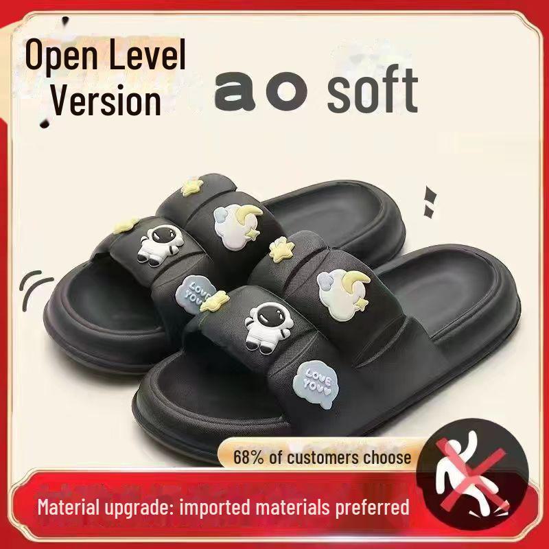 

Модные нескользящие шлепанцы на толстой подошве: Модные летние тапочки для женщин, идеально подходят для использования в помещении и для купания