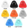 6Pcs D-Rings Patches PVC Stainless Deck Rigging Sets Inflatable Boat D-Rings Pad