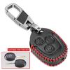 3 Button Leather Car Key Cover For Ford Focus Galaxy Mondeo Transit Connect Cougar Fiesta
