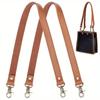2pcs 22in Brown Purse Strap Handles, Crochet Bag Strap Shoulder Bag Strap , Underarm Bag Purse Handle Bags, DIY Wallet Making