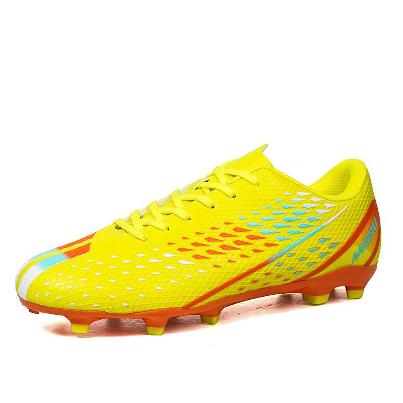 Football shoes new color scheme wear-resistant men and women non-slip low top G long broken nails grass youth