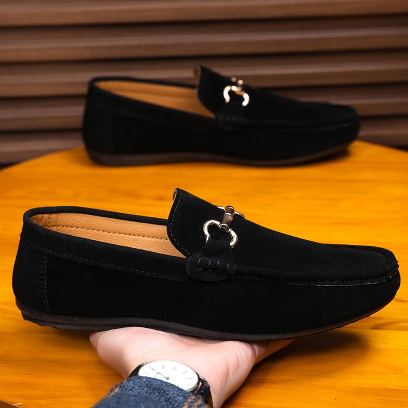 Luxury Brand Fashion Suede Men Casual Shoes Breathable Comfort Slip-on Mens Driving Shoes Men Loafers Mens Lazy Shoes Moccasins