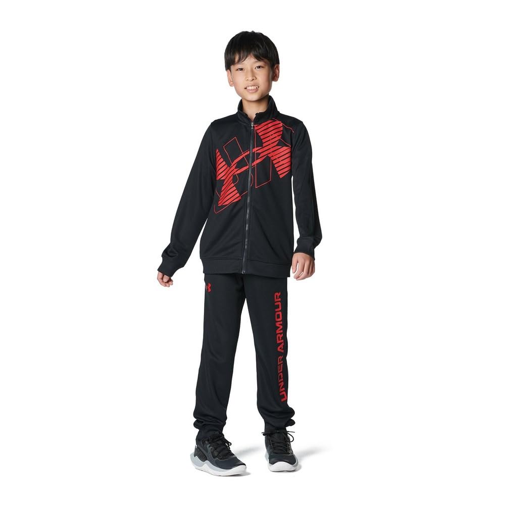 UA TRACK JACKET Black Red YMD [Under Armour]