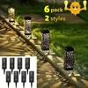 6 Pieces of Solar Outdoor Lights, Solar Decorative Path Lights, Garden Lawn Lights, Solar LED Landscape Garden Lighting, New Year Decoration
