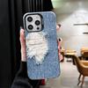 Retro Denim Pattern Soft Phone Case for iPhone 15 16 17 Pro Max 17Air 16E 14 Plus 13 12 Mini Shockproof Cover Back Shell