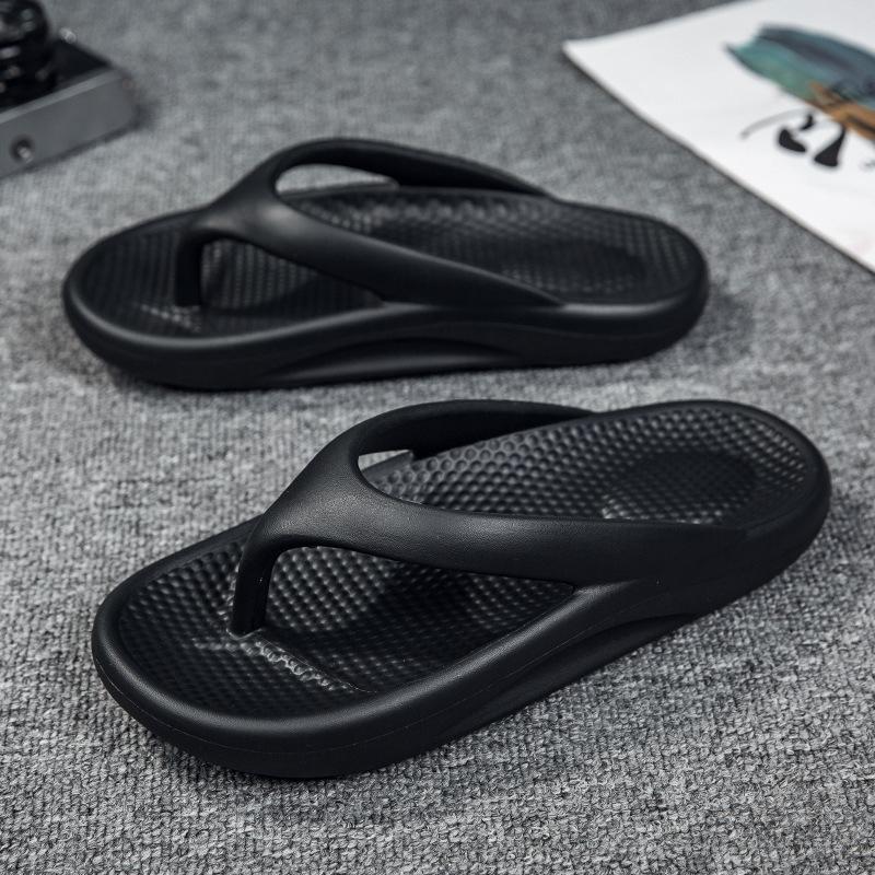 Large size slippers summer men's flip-flops couple high elastic beach cool slippers