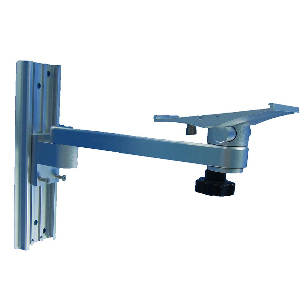 Aluminum Alloy Swivel Wall Mount Bracket, Device Monitor Stand with Storage Basket, Wall Mount Bracket for Patient Monitor