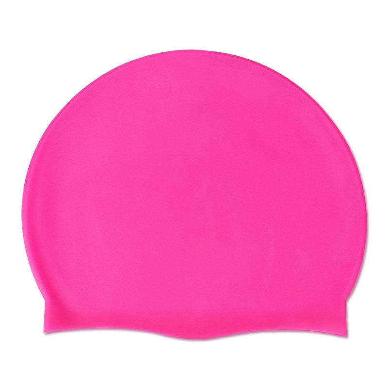 OEM Logo Non-Slip Swimming Pool Cap Hat Adults & Kids Elastic Swimming Caps Silicone Swimming Cap