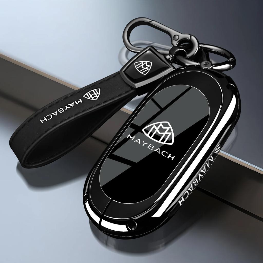 OQA4 Car Key Case Cover for Mercedes Benz C S A Class W206 W223 S350 C260 C300 S400 S450 S480 S500 Smart Key Holder Keychain