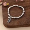 New Silver-Plated Bracelet For Women, Circle Twice And Immediately Have Money Bracelets, Lucky Cat Elephant Pendant Kuaishou Supply