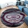 Heart Hmfc Custom Name Round Area Rug Carpet Rug For Living Room Bedroom Sofa Playroom Decor Nonslip Floor Mat