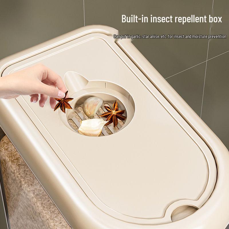 Large Capacity Sealed Rice Container: Insect-Proof, Moisture-Proof, Food-Grade Storage Bucket