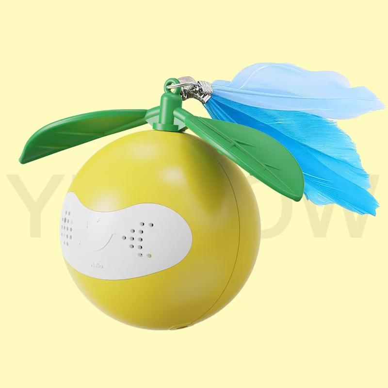 

Automatic Rolling Cat Ball Toy Smart Obstacle Avoidance Self-Play Boredom Relief Jumping Ball Automatic Teasing Ball for Cats жёлтый