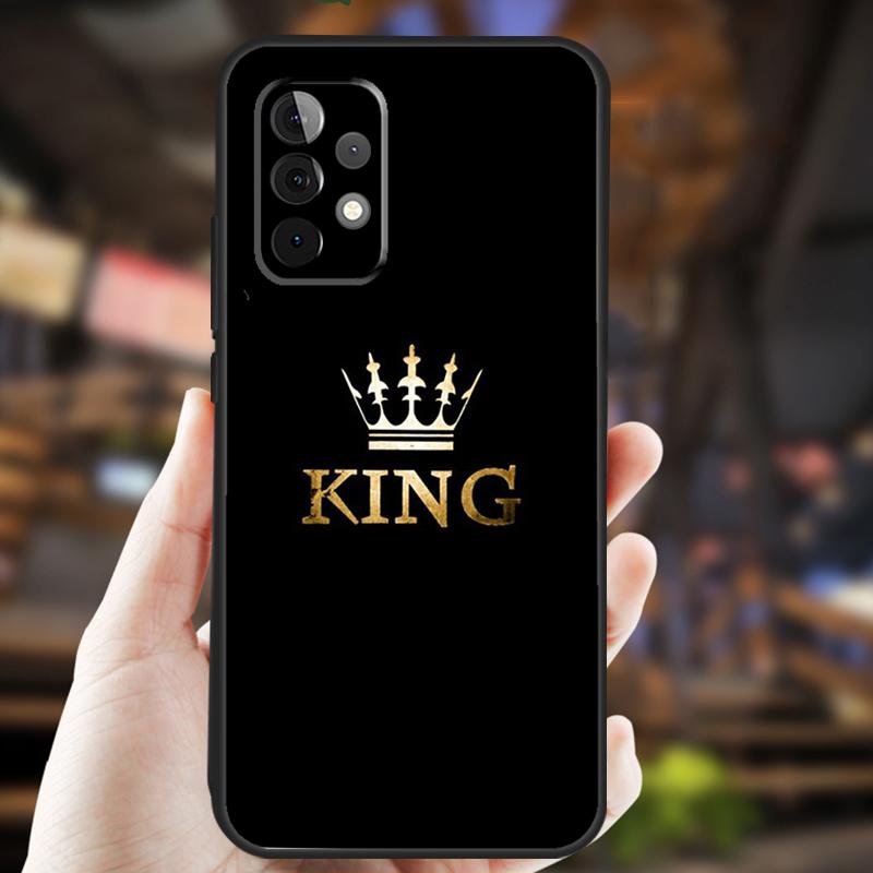King Queen Art Case For Samsung Galaxy A34 A06 A05 A32 A16 A55 A36 A26 A54 A14 A22 A52 A35 A15 A53 A13 A56