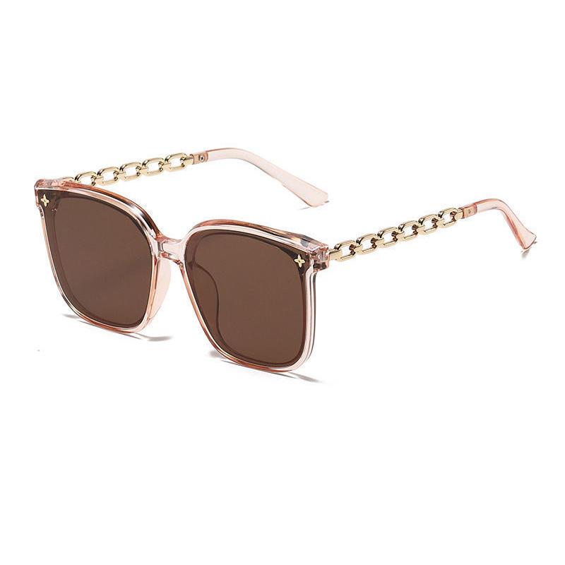 Fashion Sunglasses Women Luxury Large Frame Sun Glasses UV400 Protective Eyewear New Lady Traveling Shade Female