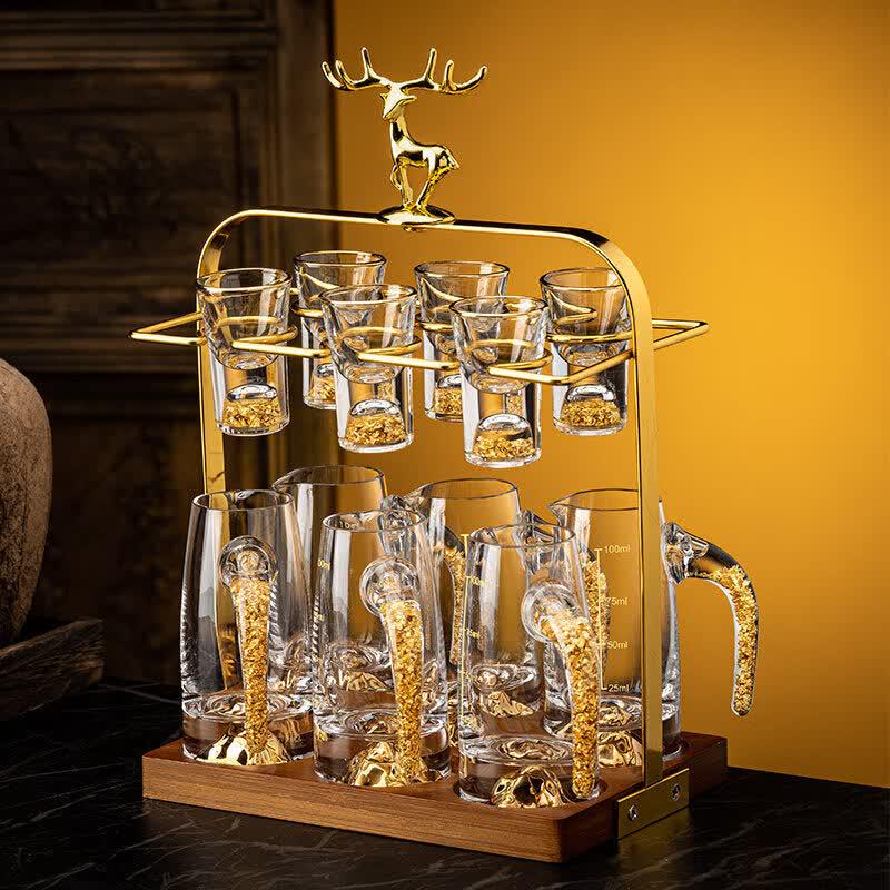 Luxury Crystal Glass Baijiu Serving Set