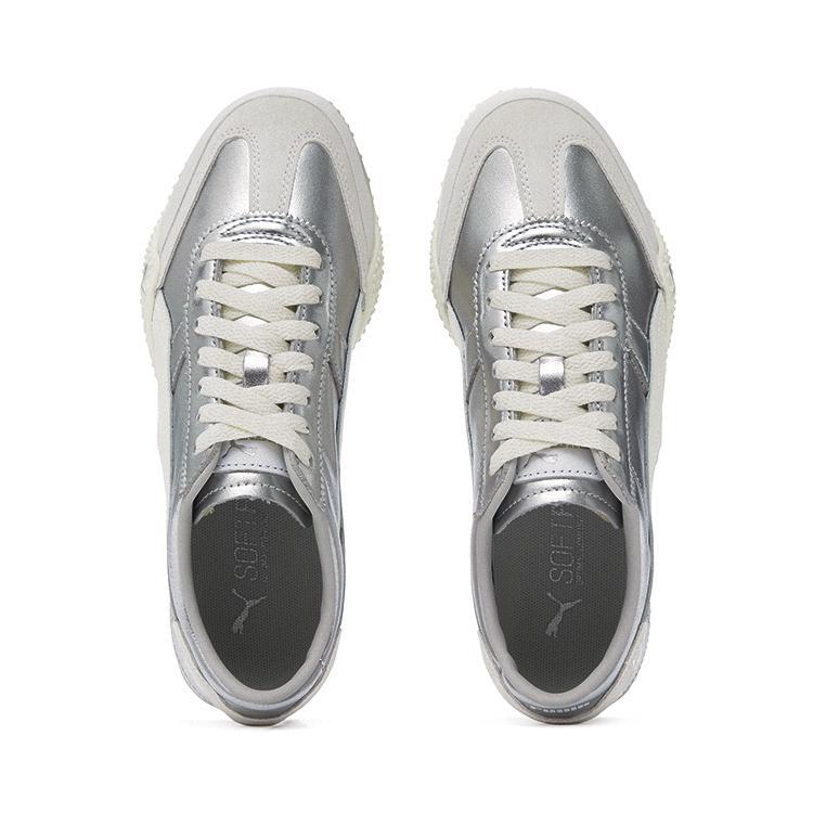 PUMA Bella UT Leather Unisex Sneakers Silver White 402186-06