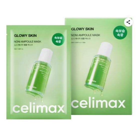 Celimax The Real Noni Ampoule Mask Deep Hydration Nourishing Glow Sheet Mask 10pcs