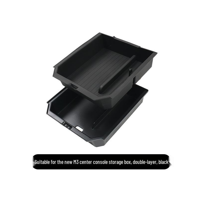 Tesla Model 3 Facelift Center Console Double-Layer Storage & Glasses Holder Accessories