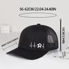 Soccer Heartbeat ECG Print Trucker Hat Men Women Mesh Back Adjustable Baseball Cap Football Fan Sport Sun Hat